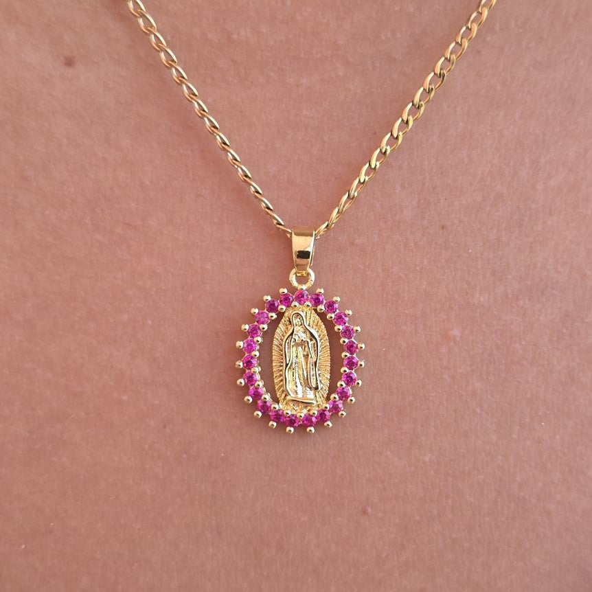 "Collar Virgen de Guadalupe" Símbolo de Fe y Protección