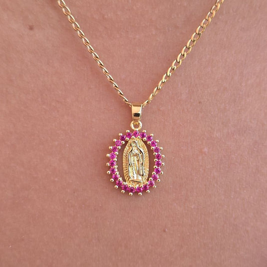 "Collar Virgen de Guadalupe"   Símbolo de Fe y Protección